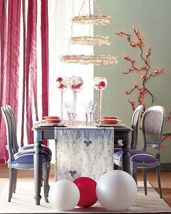 decoracion mesa navidad