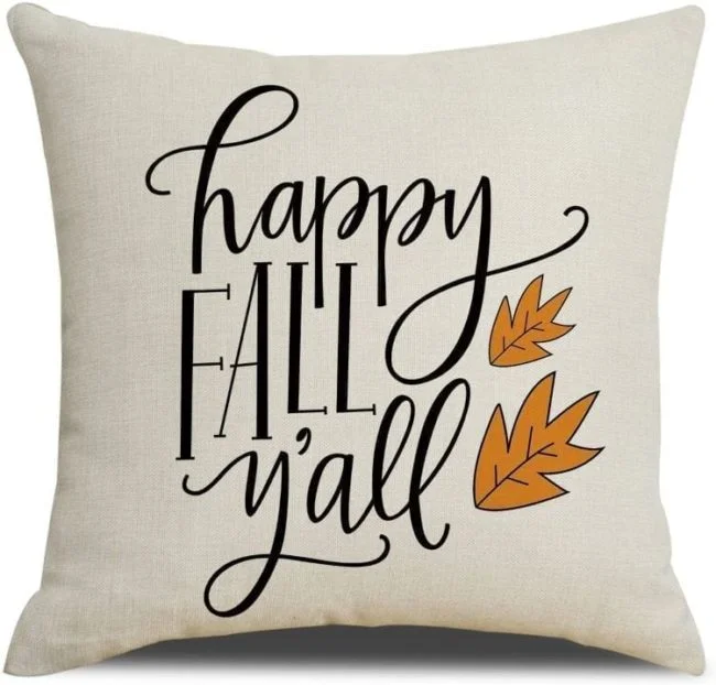 cojines de otoño para decorar los exteriores