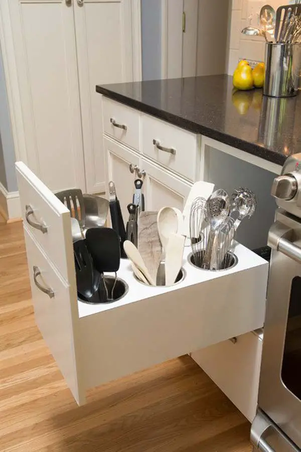 gavetas para ganar espacio en la cocina