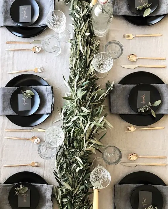 ideas para decorar la mesa en Navidad