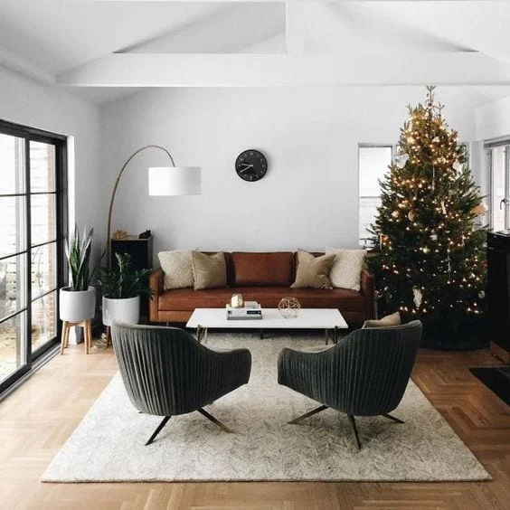 Modernas salas navideñas ideas para decorar