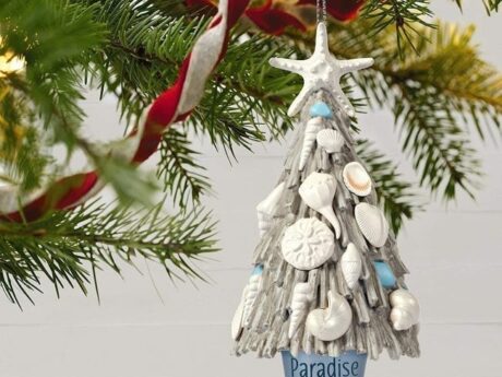 decoraciones navideñas con motivo de mar