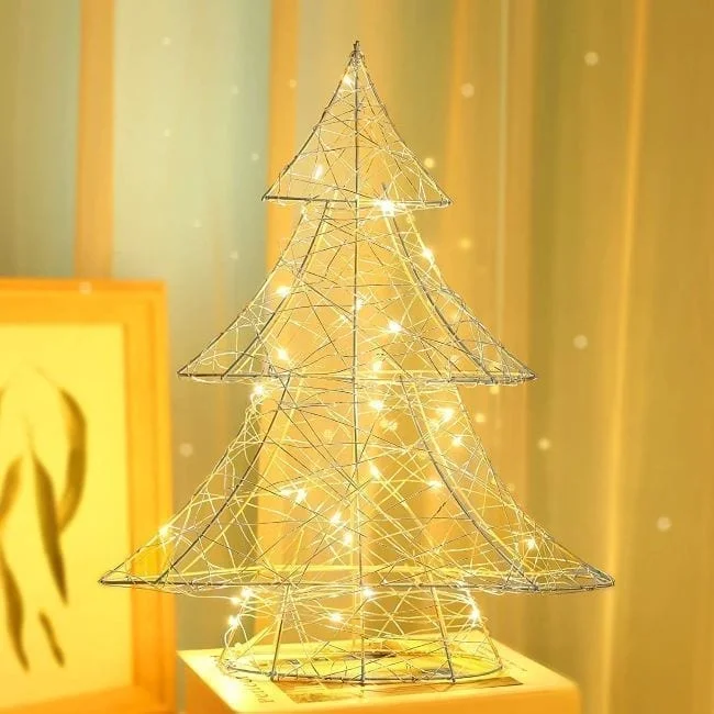 modernos arbolitos de navidad iluminados