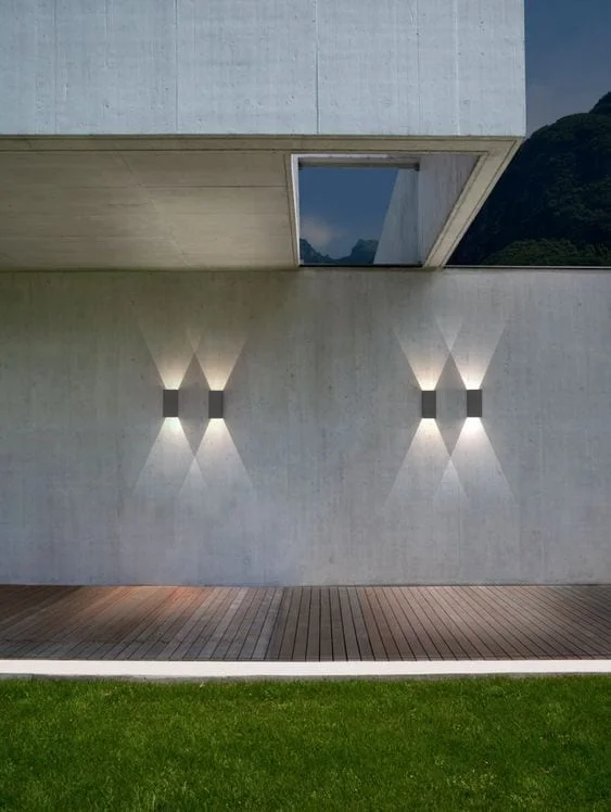 lámparas exteriores de estilo minimalista