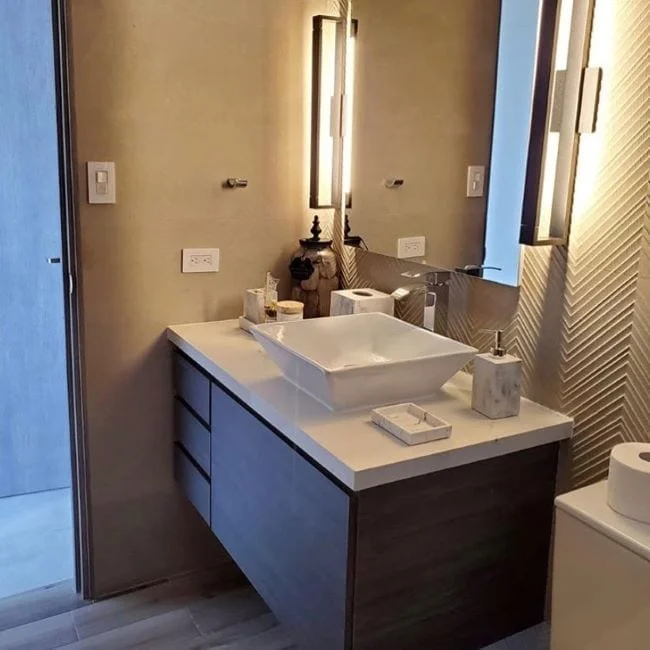 muebles modernos para remodelar el baño
