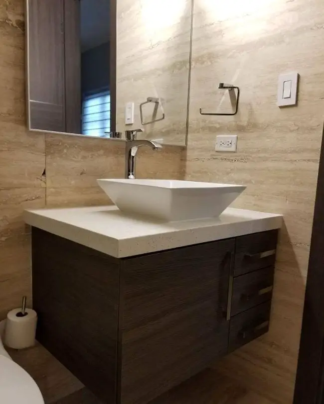 gabinetes modernos para baños