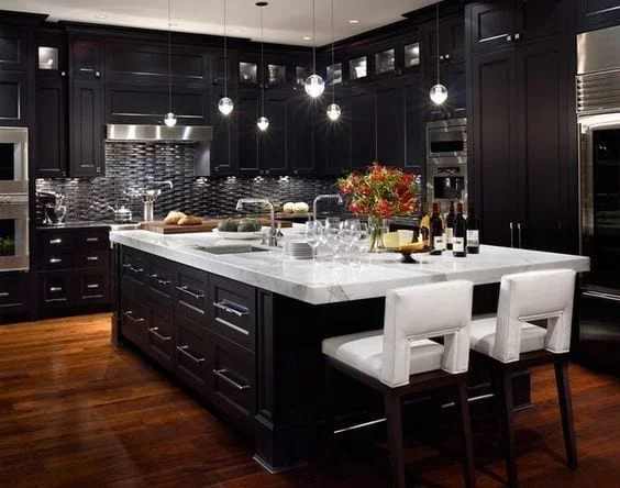 black kitchen