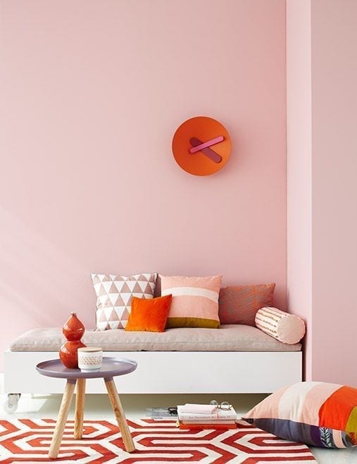 naranja en la decoración de interiores