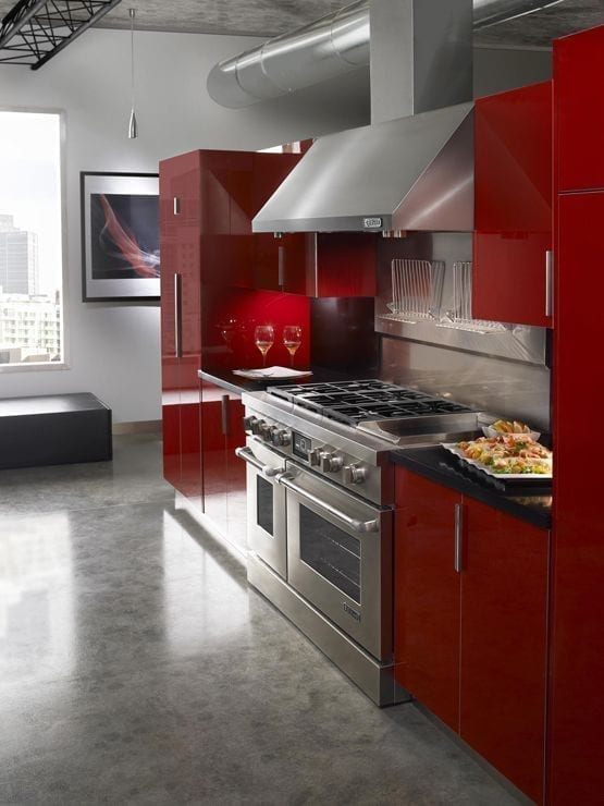 cocinas rojas