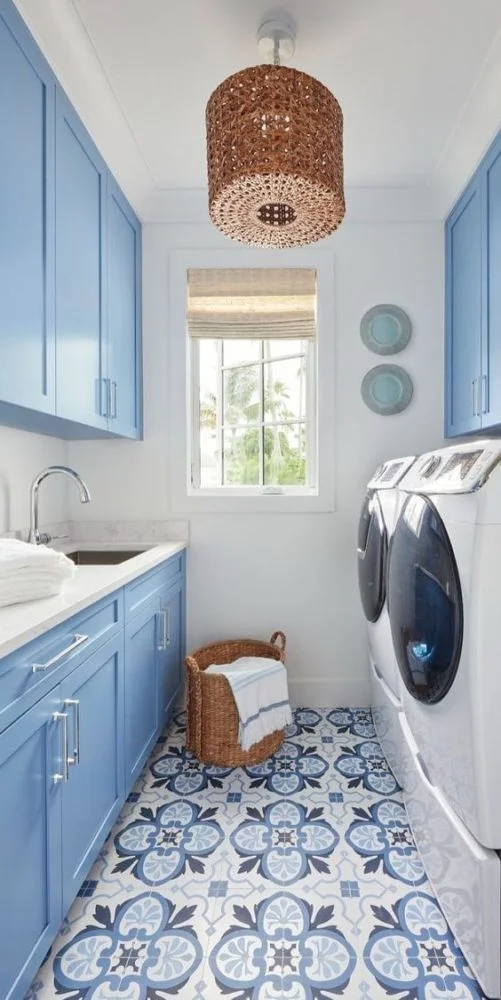 ideas para decorar un laudry estilo coastal