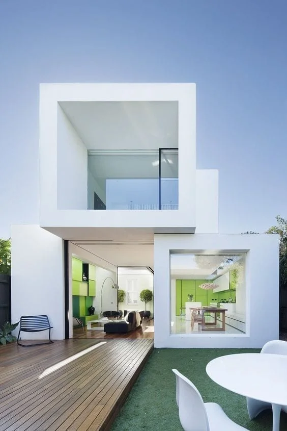 fachadas de blanco