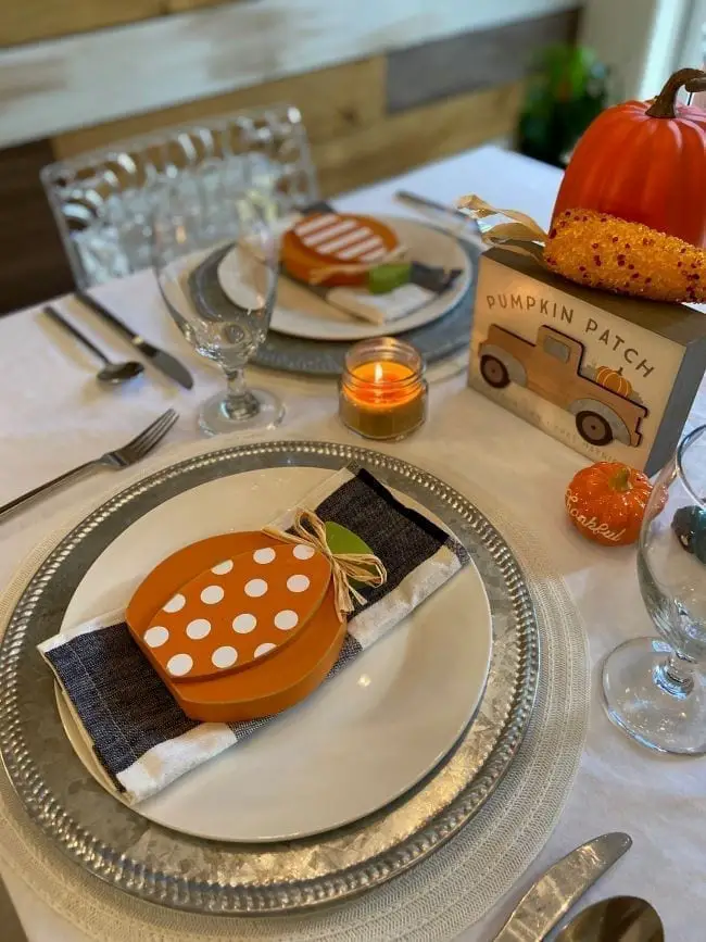 mesa estilo farmhouse para thanksgiving