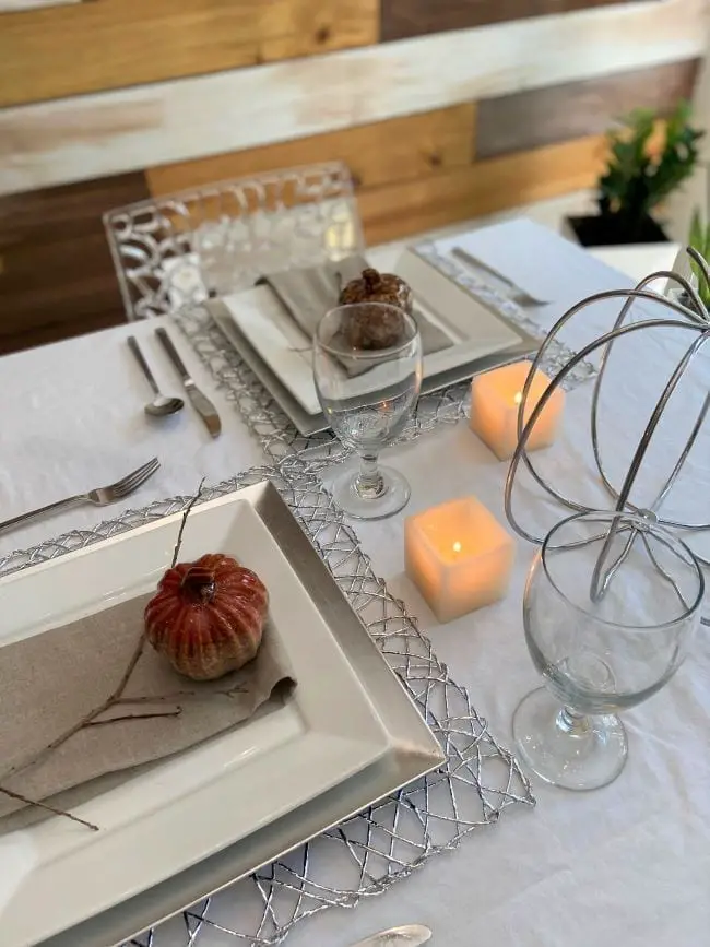 mesas modernas para thanksgiving