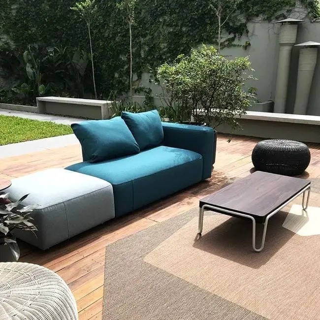 modernos muebles de patio en tela
