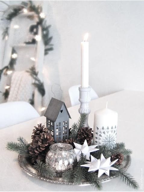 velas y accesorios nordicos para decorar en navidad