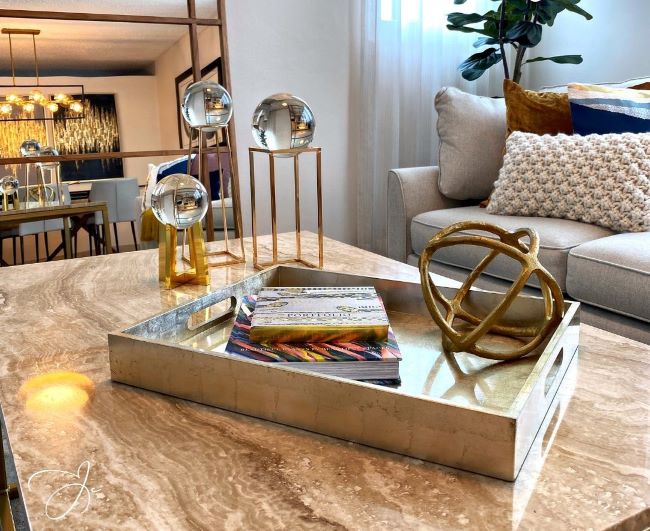 Como decorar con dorado