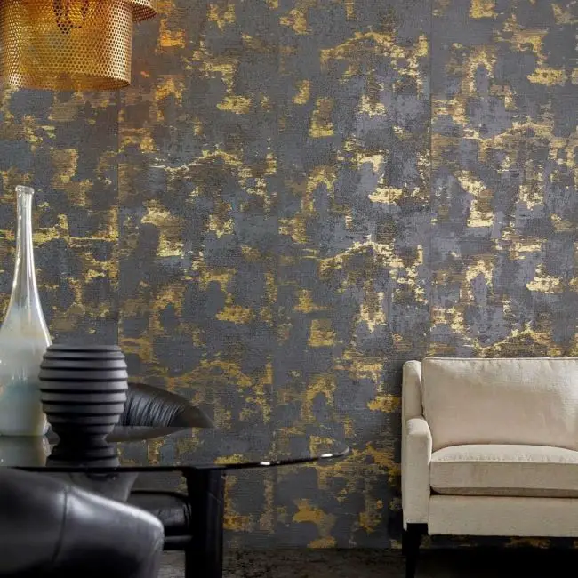 Oro en la decoración de wallpapers
