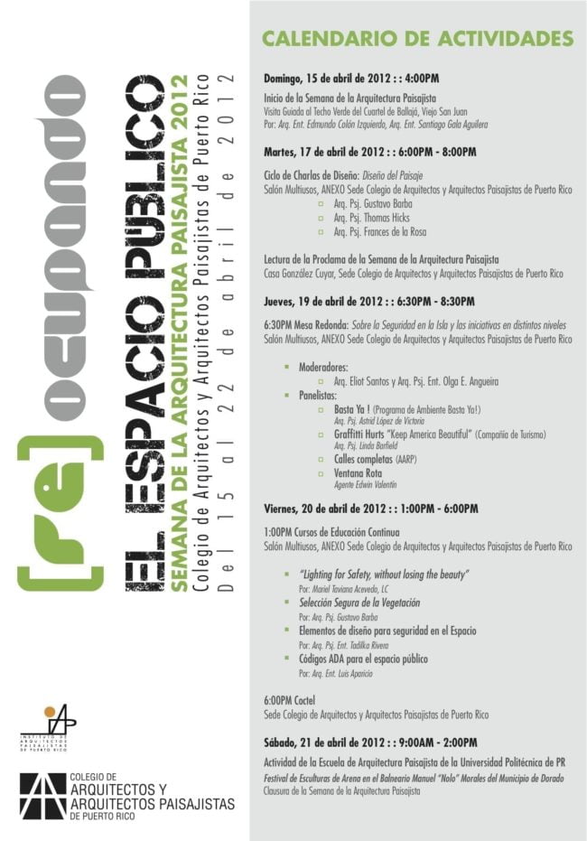 Semana de la Arquitectura 2012