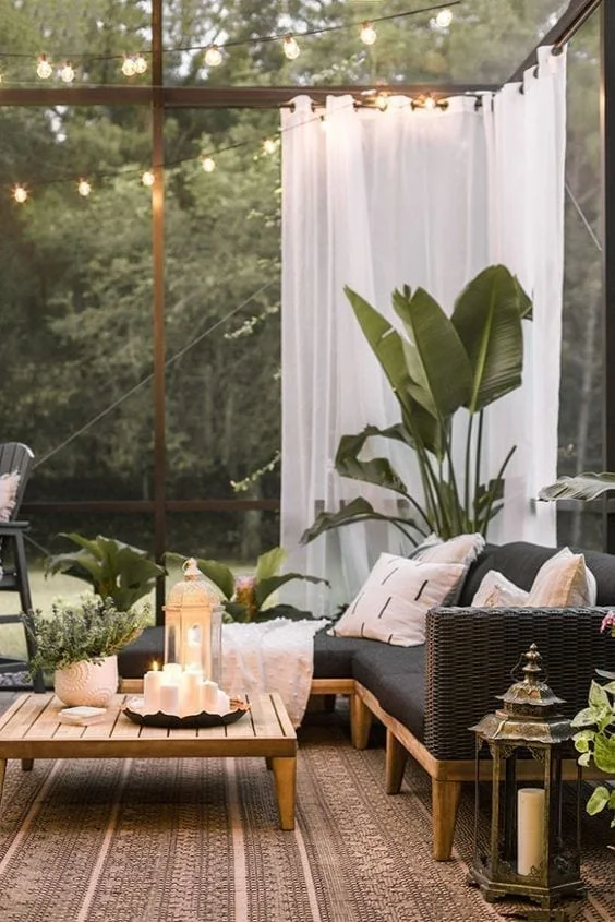 las mejores ideas terrazas blanco y negro