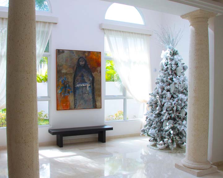 árbol de navidad decorado por Pilar Moreno