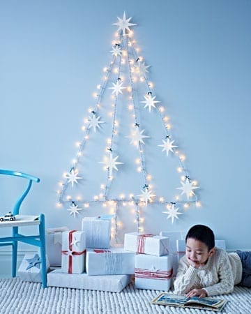 como hacer un christmas tree con luces navide►4as