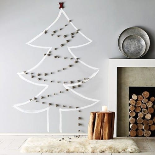 ideas para hacer árbol navideño de pared